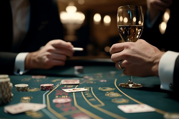 Bandar Poker table interface showing betting options and live stream on judi errorslot
