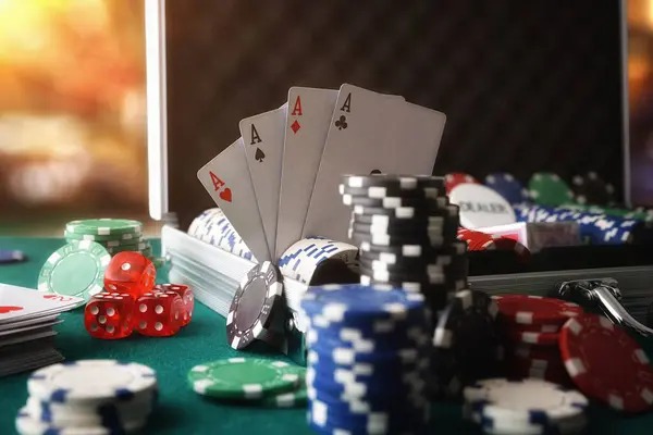 Mobile interface showing Caishen Wins table selection and live stream